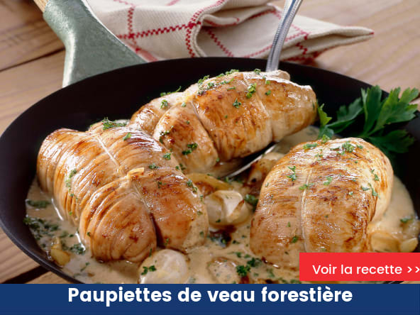 Paupiettes de veau forestière